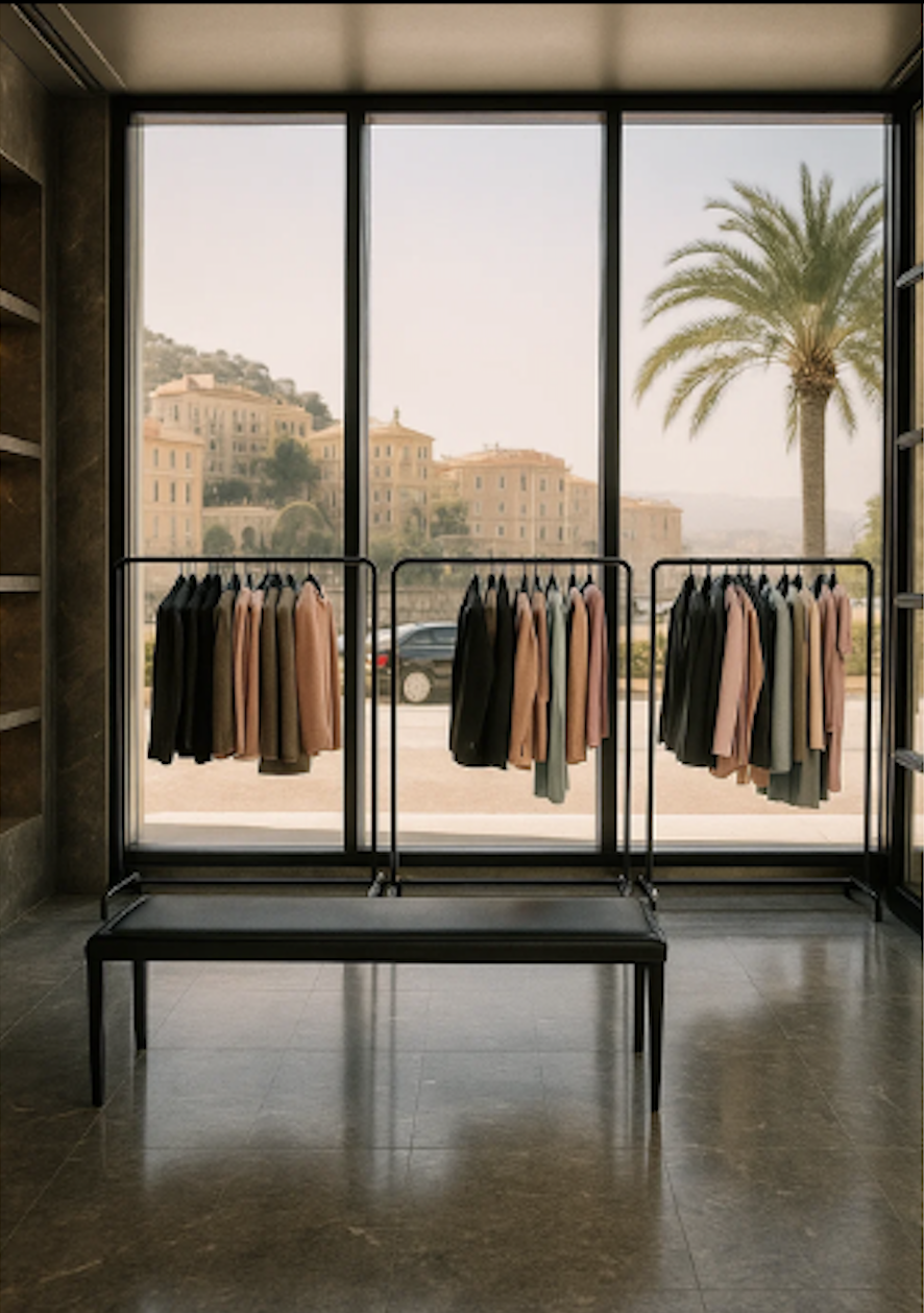 Thom Browne layered composition