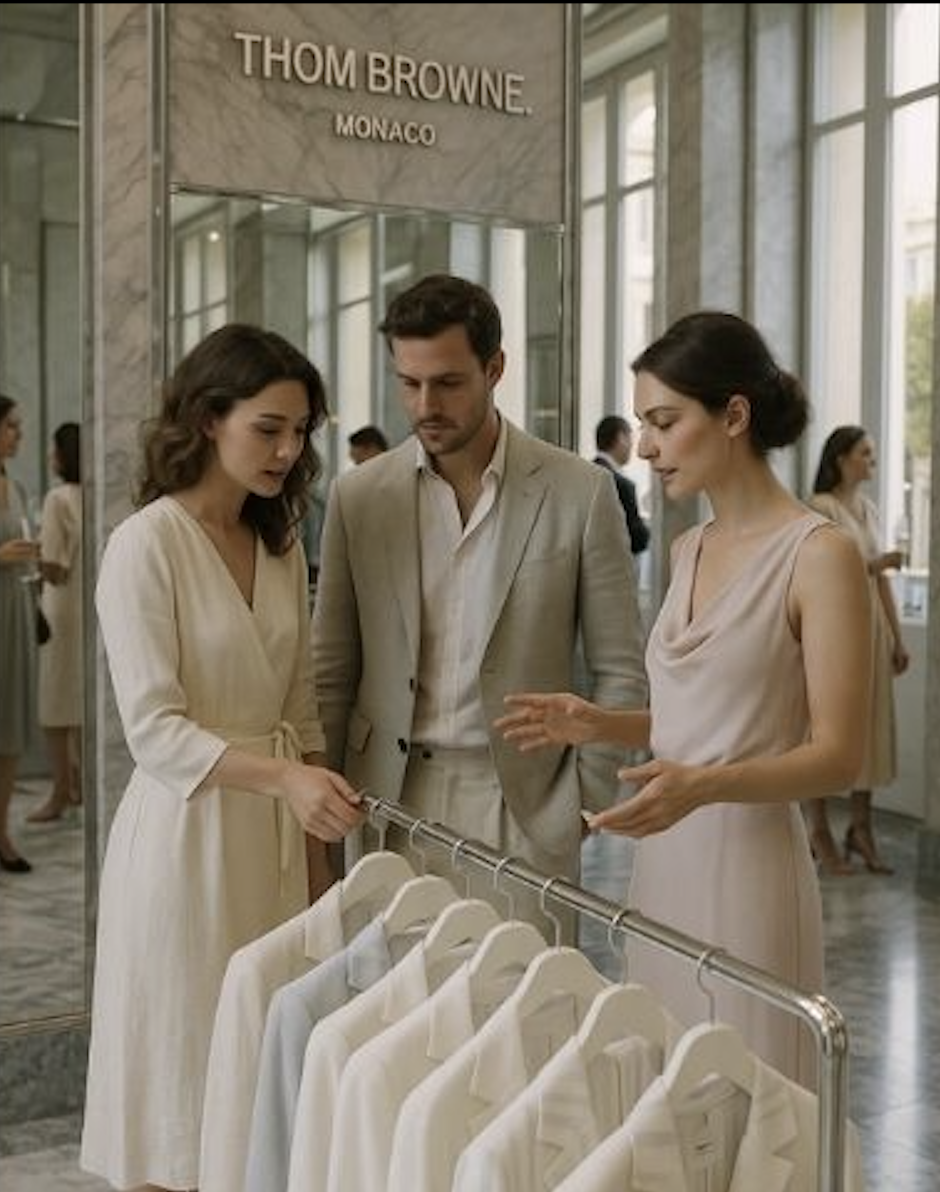 Thom Browne narrative storyboard panel