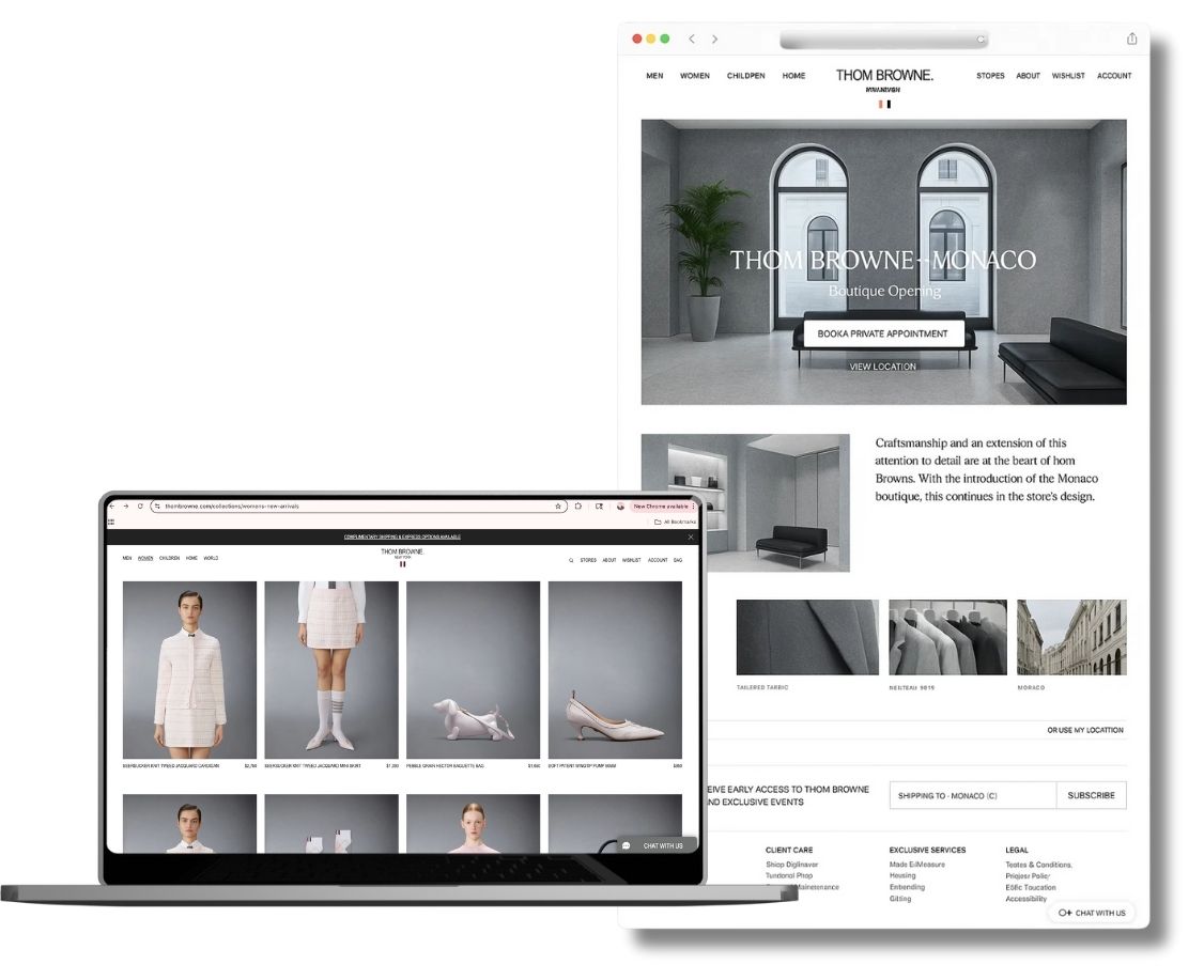 Thom Browne process book spread 1